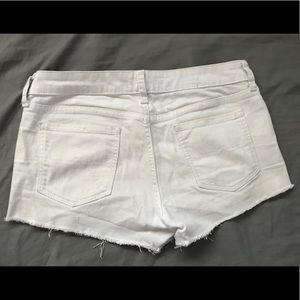 White Jean Shorts